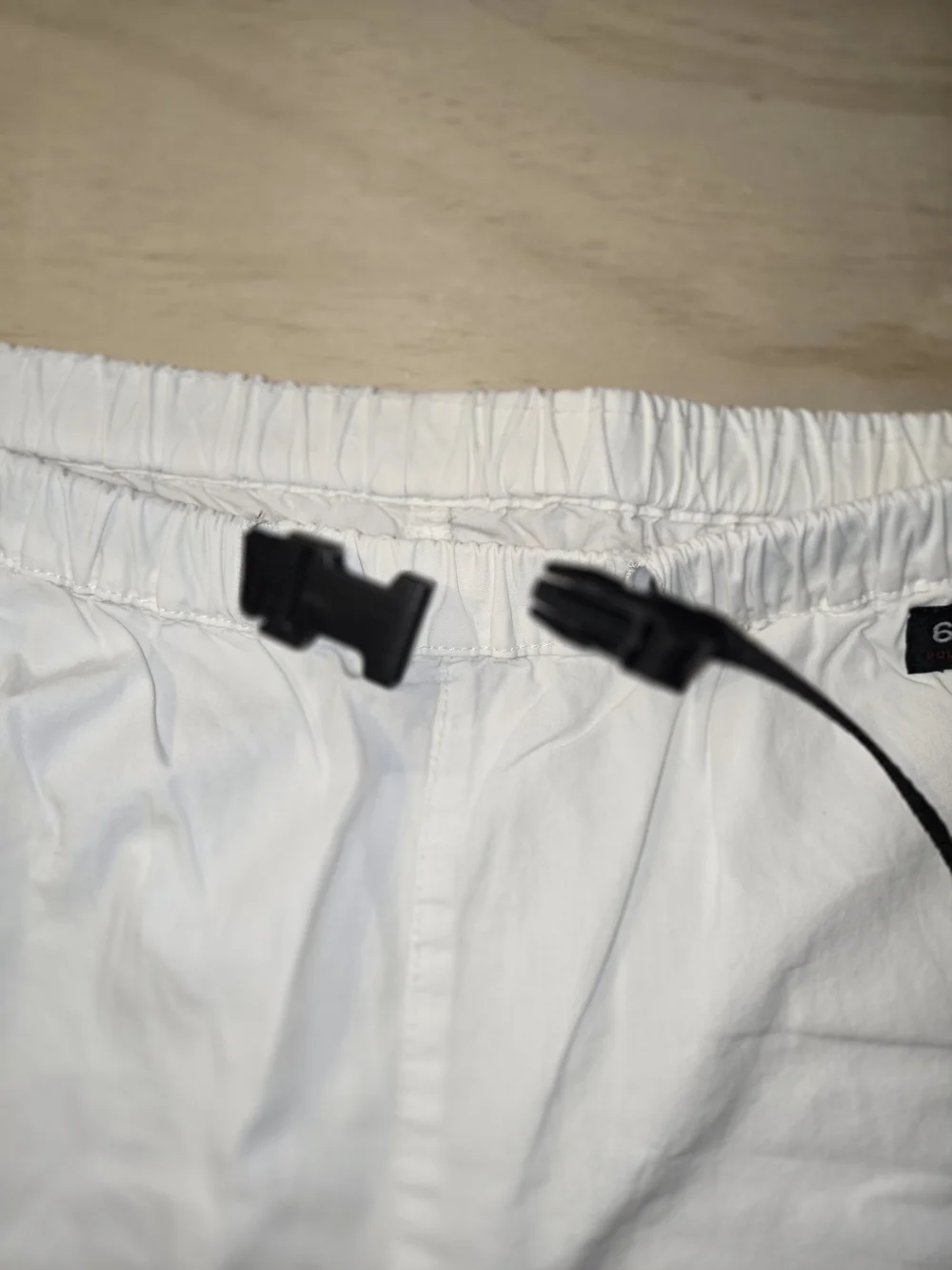 Polo Jeans Co Ralph Lauren White Utility Gorpcore Paratrooper Pants Size Large